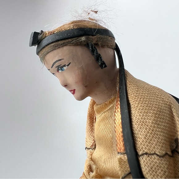 Vintage 1950/70s Handmade Sabra Figurine from Israel Middle Eastern Folk Art - Picture 5 of 16